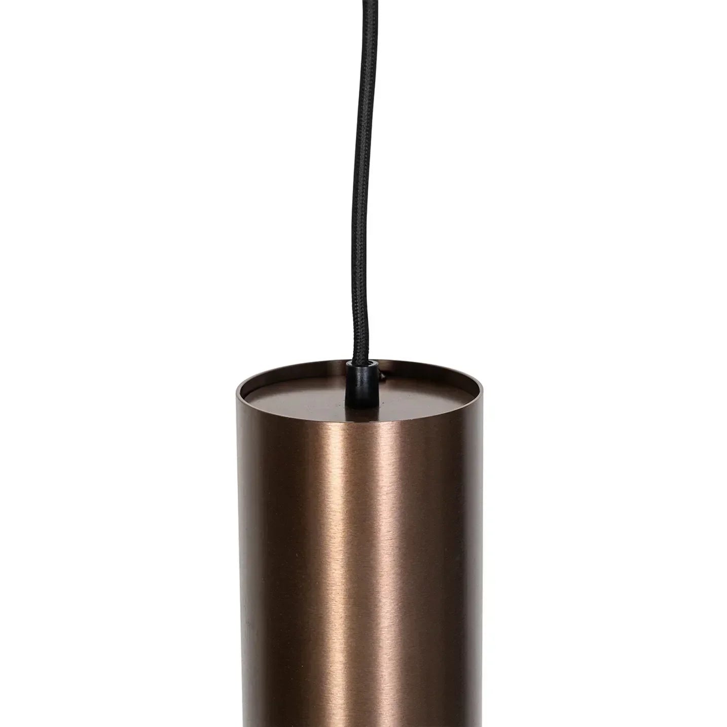 Pendant Light – Slim Bronze Cylinder, Adjustable Height, GU10 Fitting