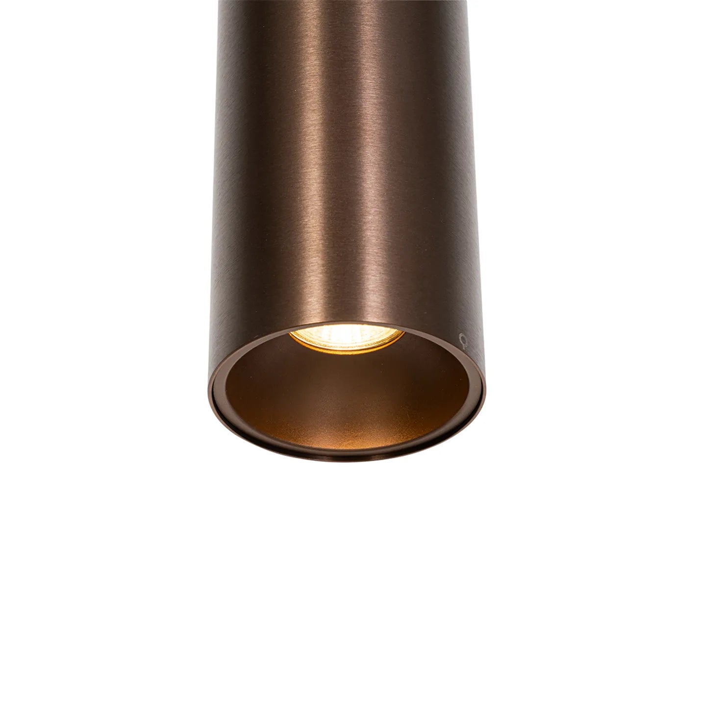 Pendant Light – Slim Bronze Cylinder, Adjustable Height, GU10 Fitting