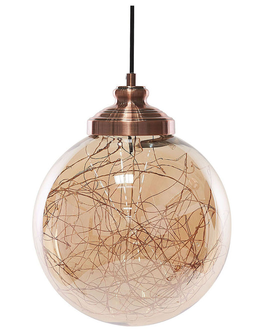 Pendant Light – Copper Finish with Glass Globe