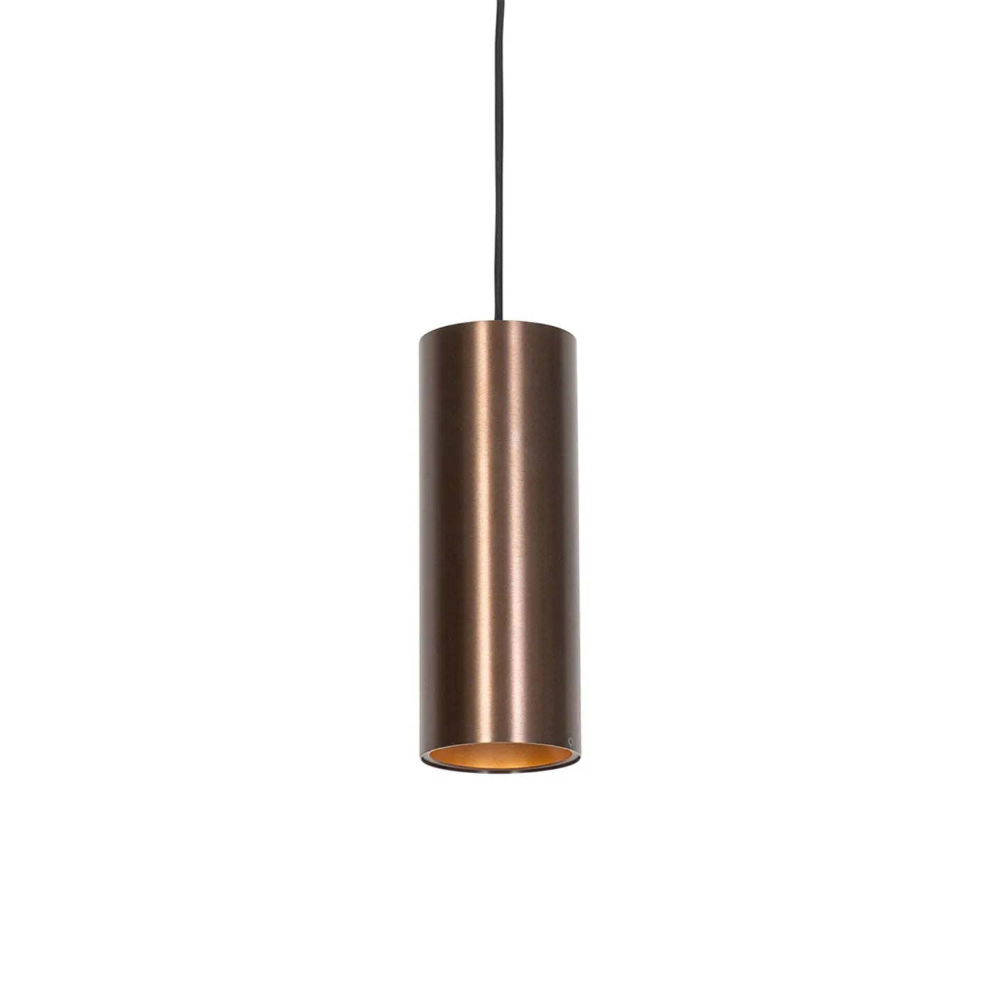Pendant Light – Slim Bronze Cylinder, Adjustable Height, GU10 Fitting
